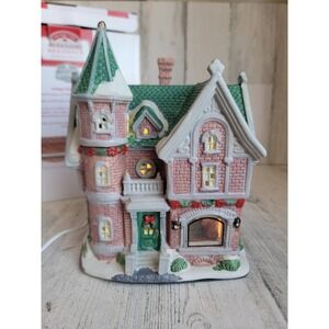 Victorian Berkshire residence village Ceramic accessory light up tree xmas